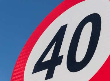 Speed limit sign clipart