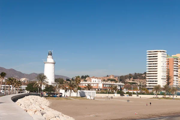 Vista de rua de Málaga — Fotografia de Stock