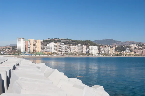 Malaga, kıyı şeridi — Stok fotoğraf