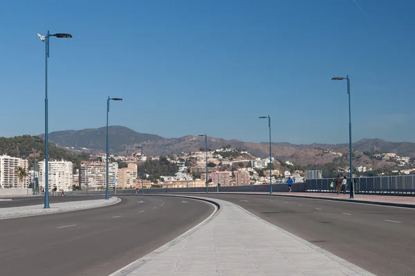 Calle vista de Málaga — Foto de Stock