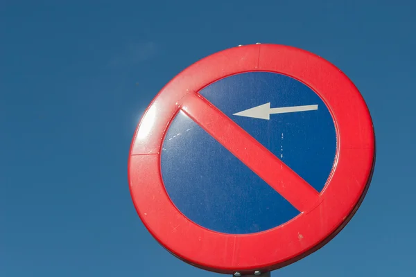 Estacionamento sinal proibido — Fotografia de Stock