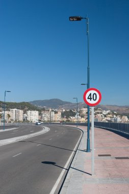 Malaga sokak görünümü