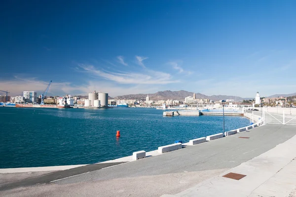 Linea costiera a Malaga — Foto Stock