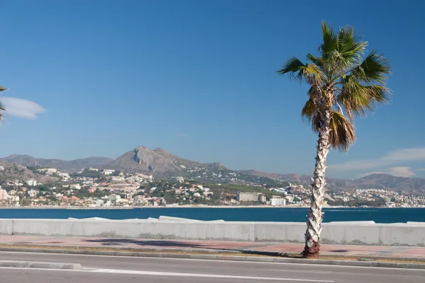 Linea costiera a Malaga — Foto Stock