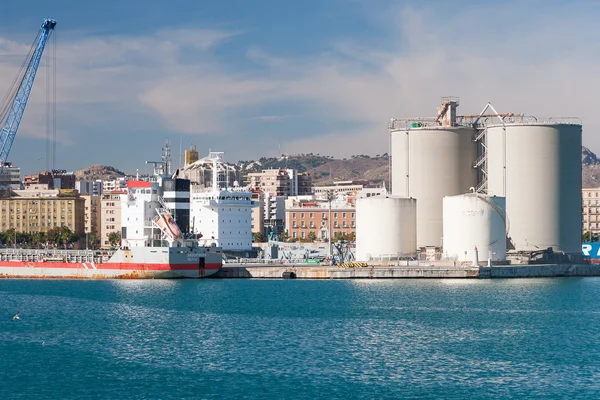 Linea costiera a Malaga — Foto Stock