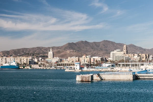 Linea costiera a Malaga — Foto Stock