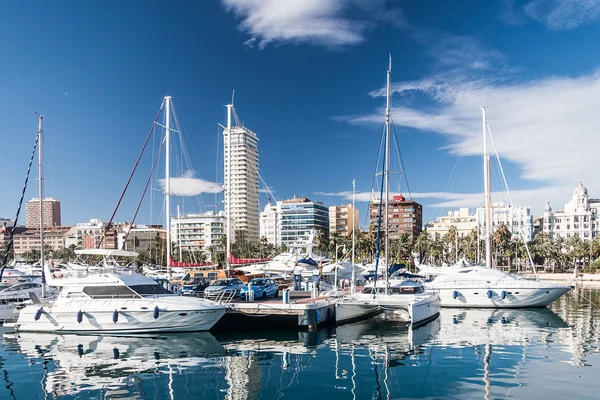 Port w alicante, Hiszpania — Zdjęcie stockowe