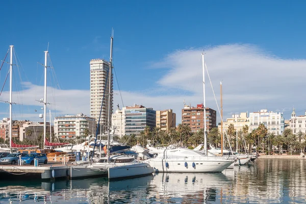 Port w alicante, Hiszpania — Zdjęcie stockowe