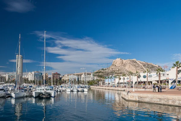 Port w alicante, Hiszpania — Zdjęcie stockowe