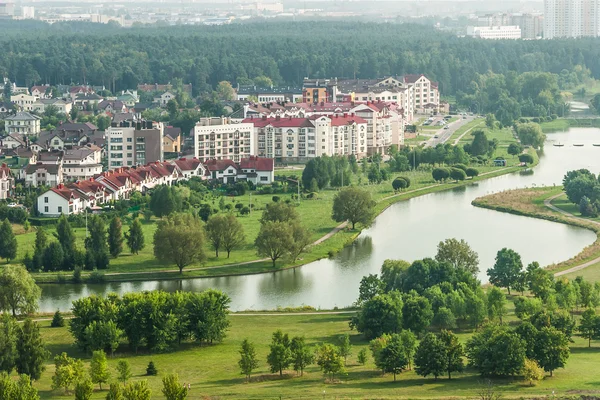 Cityscape - birdeye weergave — Stockfoto