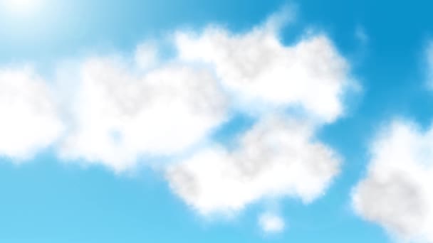 Cloud Sunny Sky Video Background 4K Resolution — Stock Video