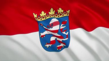 Land Hessen Hesse - Sallanan Bayrak Arkaplanı