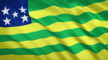 Goias - Waving Flag Video Arkaplanı - Brezilya Eyaleti
