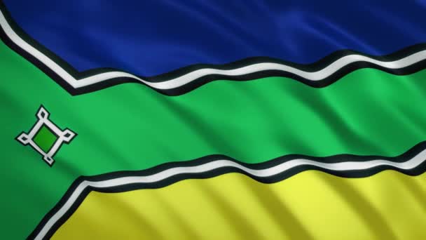 Amapa - Acenando Bandeira Vídeo Fundo - Estado do Brasil — Vídeo de Stock