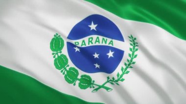Parana - Sallanan Bayrak Video Arkaplanı - Brezilya Eyaleti