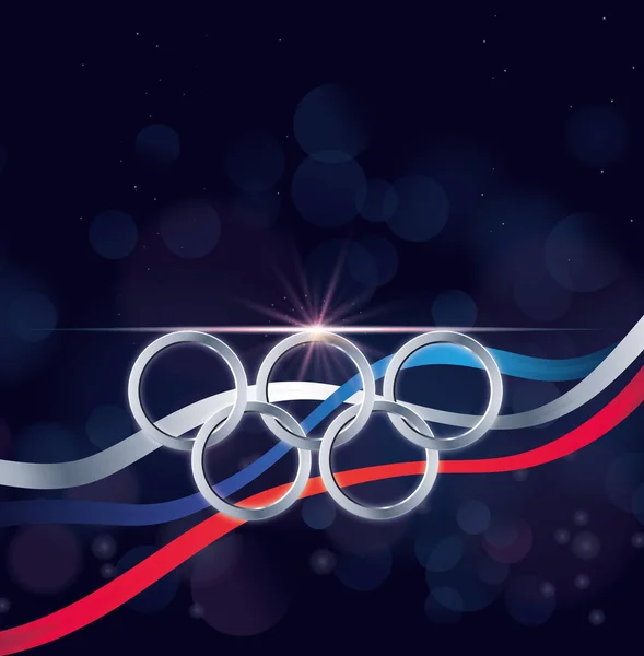 Olympic Games Background and Ribbons — Foto Stock