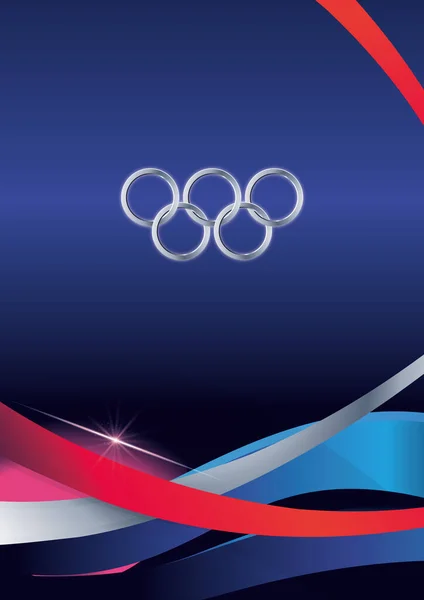 Olympic Games Background and Ribbons — Foto Stock