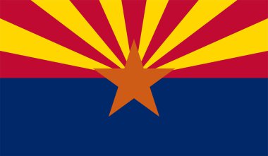 Arizona ABD Eyalet Vektör İllüstrasyonu