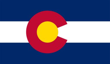 Colorado Eyaleti Vektör İllüstrasyonu
