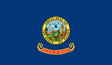 Idaho ABD Devlet Vektör İllüstrasyonu