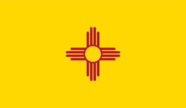New Mexico ABD Devlet Vektör İllüstrasyonu