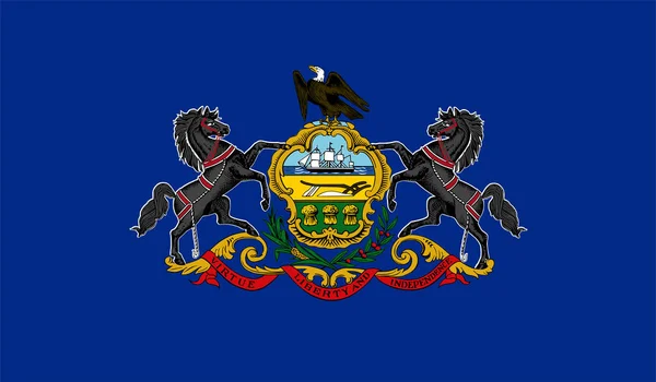 Pennsylvania US State Vector Illustration — Vector de stock