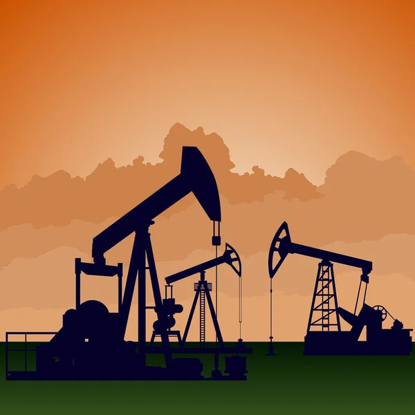 A indústria petrolífera — Vetor de Stock