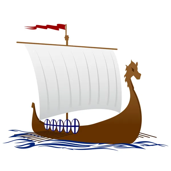 An old boat — Stock Vector