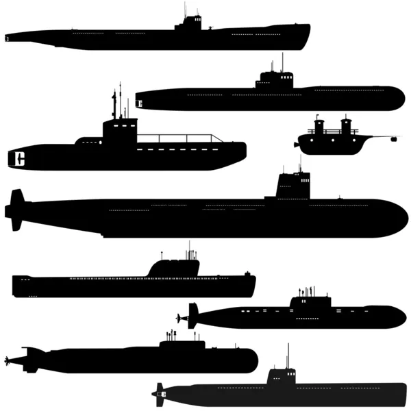 Submarines — Stock Vector