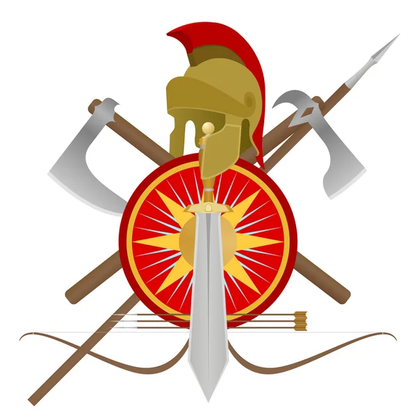 Оружие гладиатора — стоковый вектор