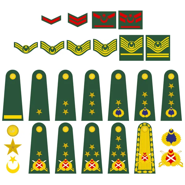 Turkse leger insignia — Stockvector