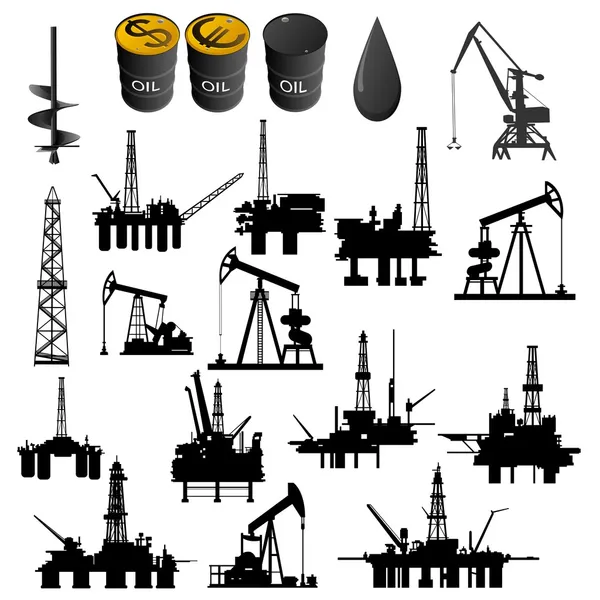 Indústria do petróleo — Vetor de Stock