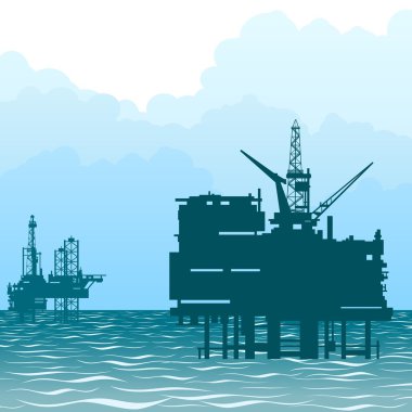 denizde petrol kuyuları