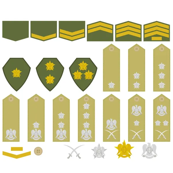 Insignia del ejército sirio — Vector de stock