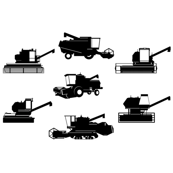 Contours harvesters — Stock Vector