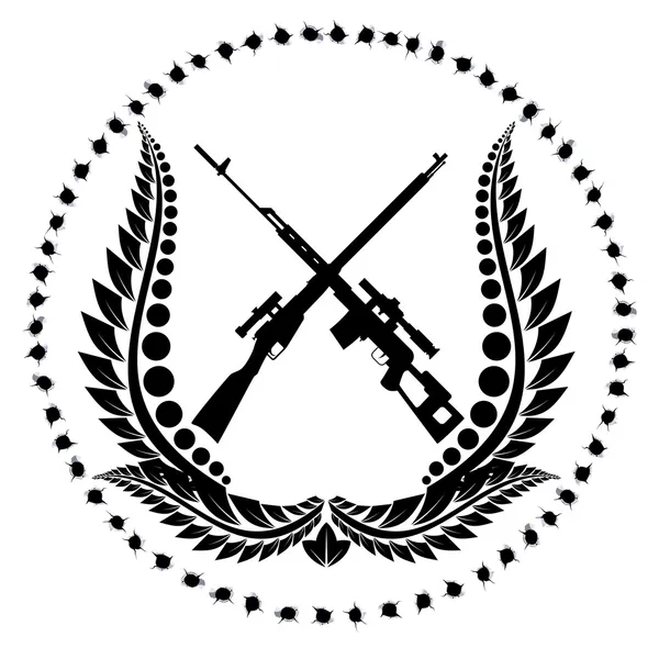 Rifles de francotirador-1 — Vector de stock