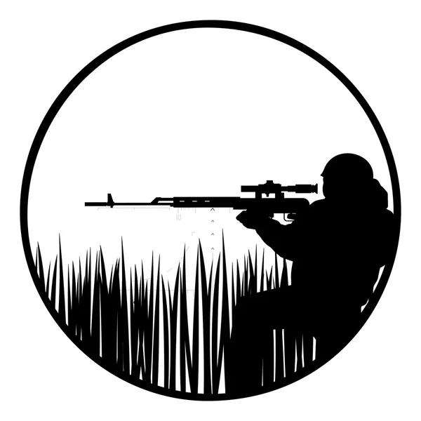 Sniper — Stock Vector