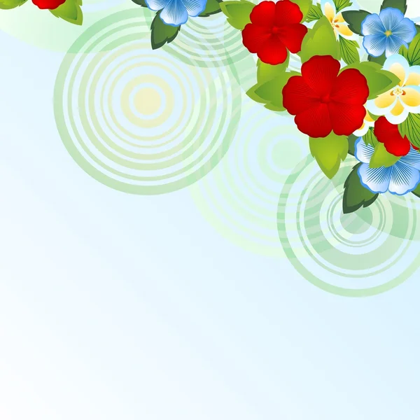 Flores silvestres-1 — Vector de stock