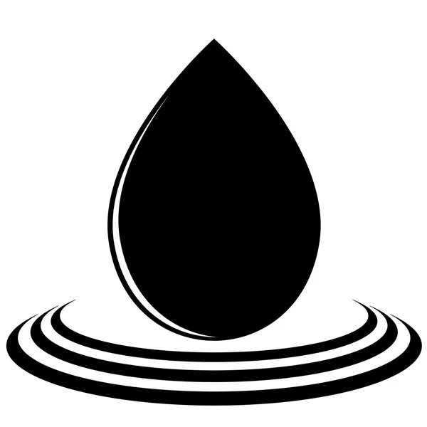 A drop of oil — Stock Vector