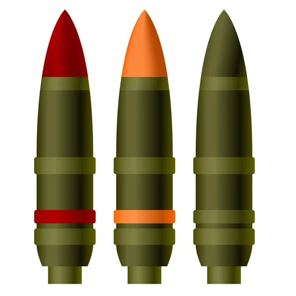 Un obus d'artillerie — Image vectorielle