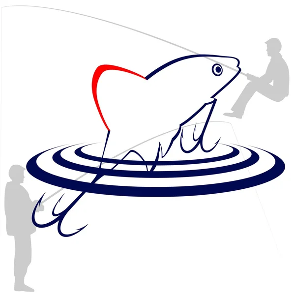 Le pêcheur d'appâts — Image vectorielle