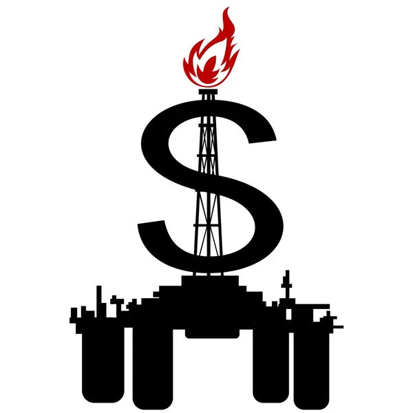 Petrol ve gaz satışı — Stok Vektör