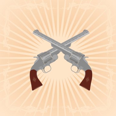 Old revolvers clipart