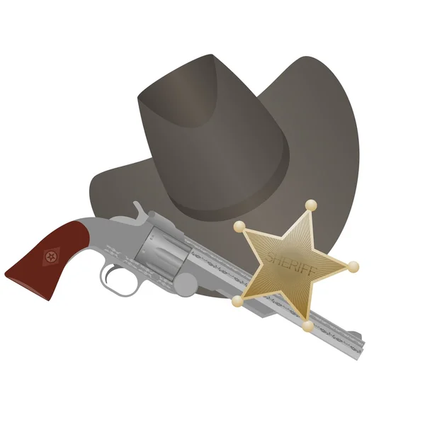 Şerif — Stok Vektör