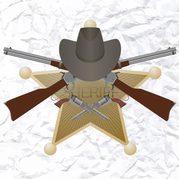 Sheriff-3 — Stockvector