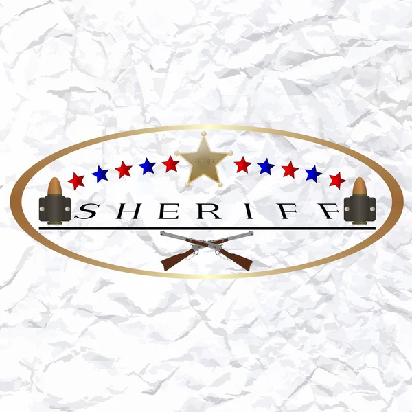 Sheriff-6 — Stockvector