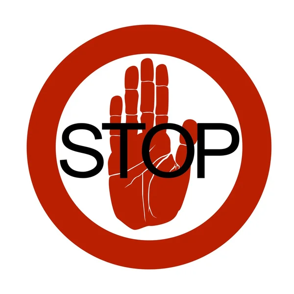 Señal de stop — Vector de stock