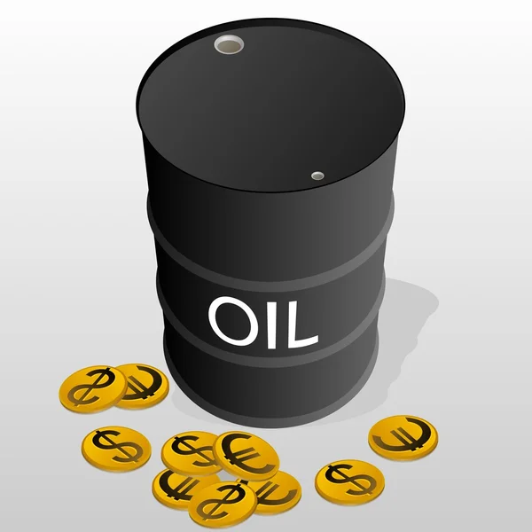 Venta de productos petrolíferos — Vector de stock