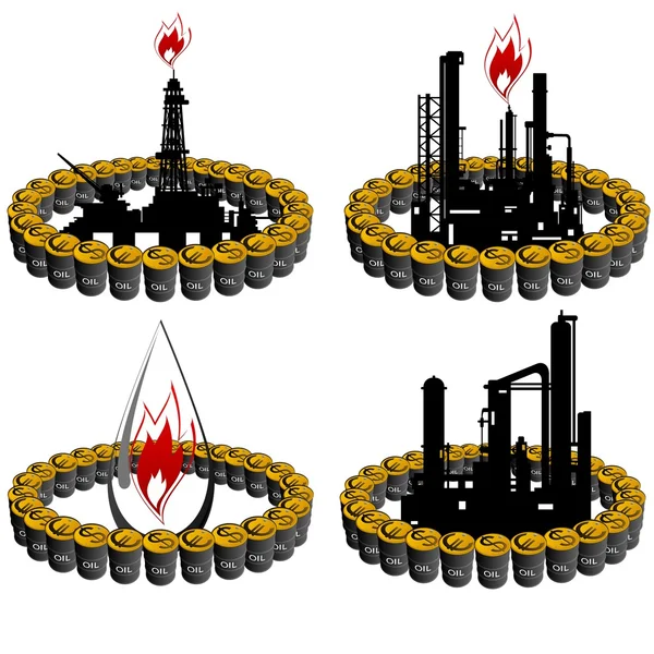 Secteur pétrolier-8 — Image vectorielle