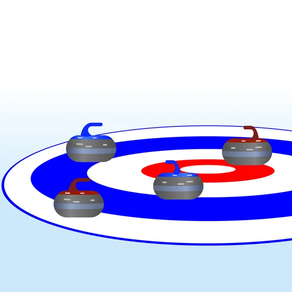 Curling — Stockový vektor